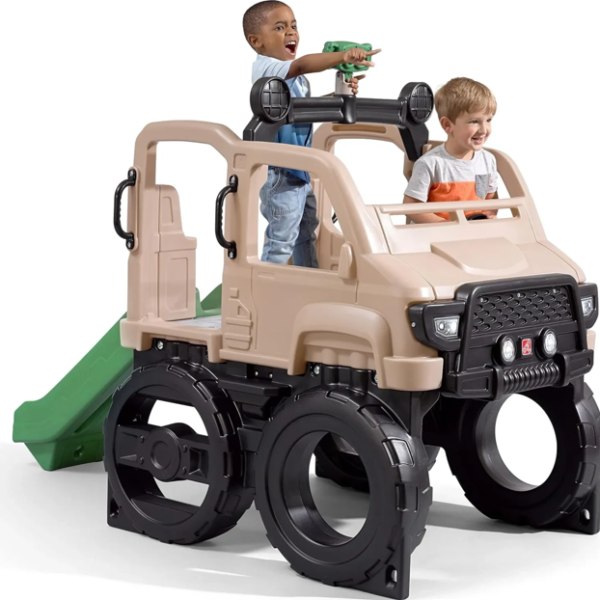 Step2 Truck Climber, Kids Outdoor Playset, Backyard Playground Set, Slide & Climbing Wall, Outside Jungle Gym, for Toddlers 2-5 Years Old